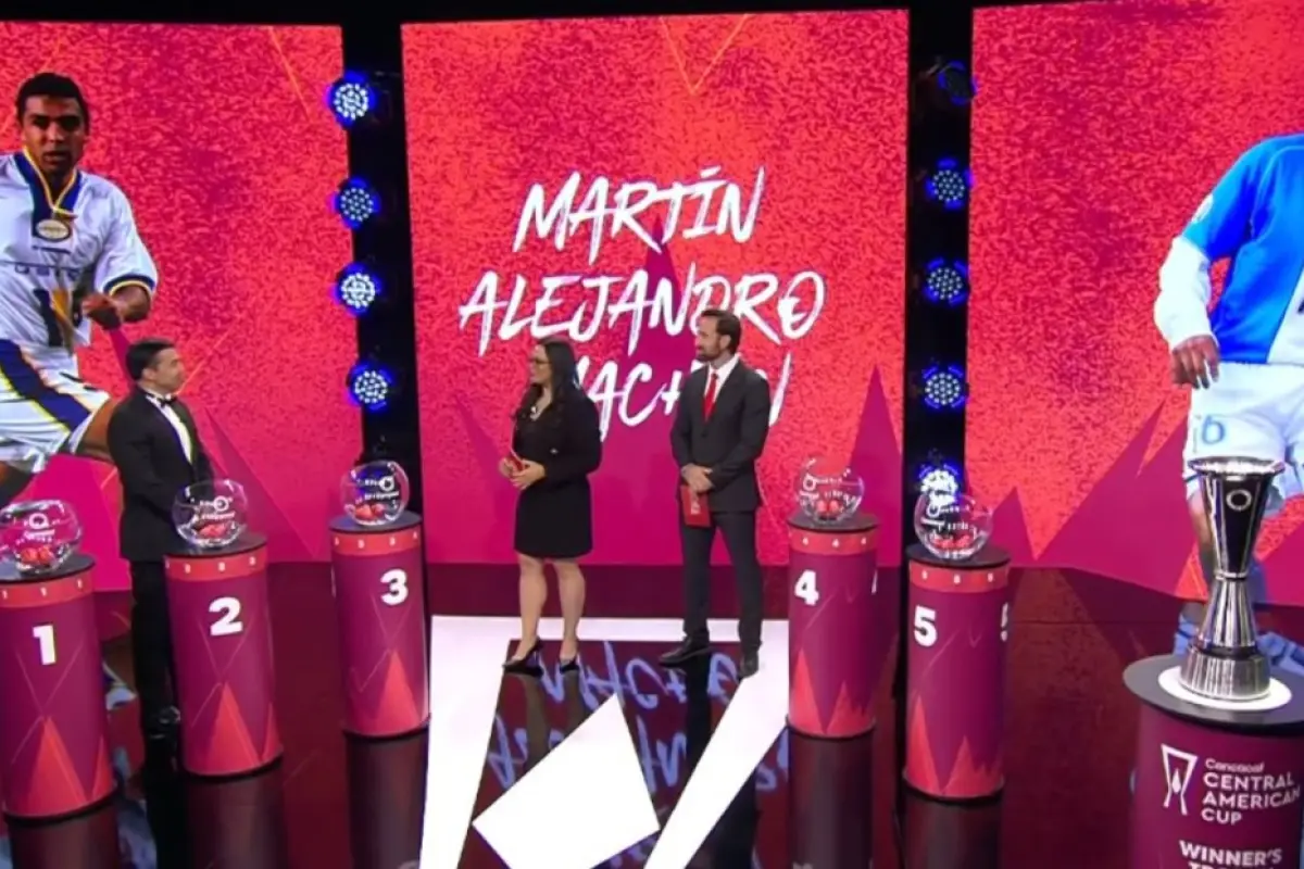 Martín Machón en sorteo de Copa Centroamericana 2025