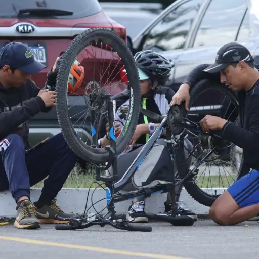 Los asistentes llegaron muy temprano para afinar detalles mecánicos previo al recorrido de 11 kilómetros. ,Alex Meoño 