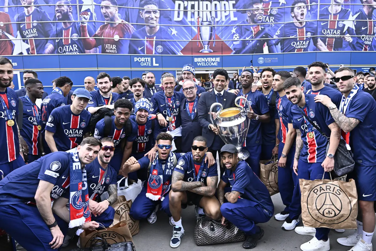PSG celebró su primera Champions con sus aficionados - PSG