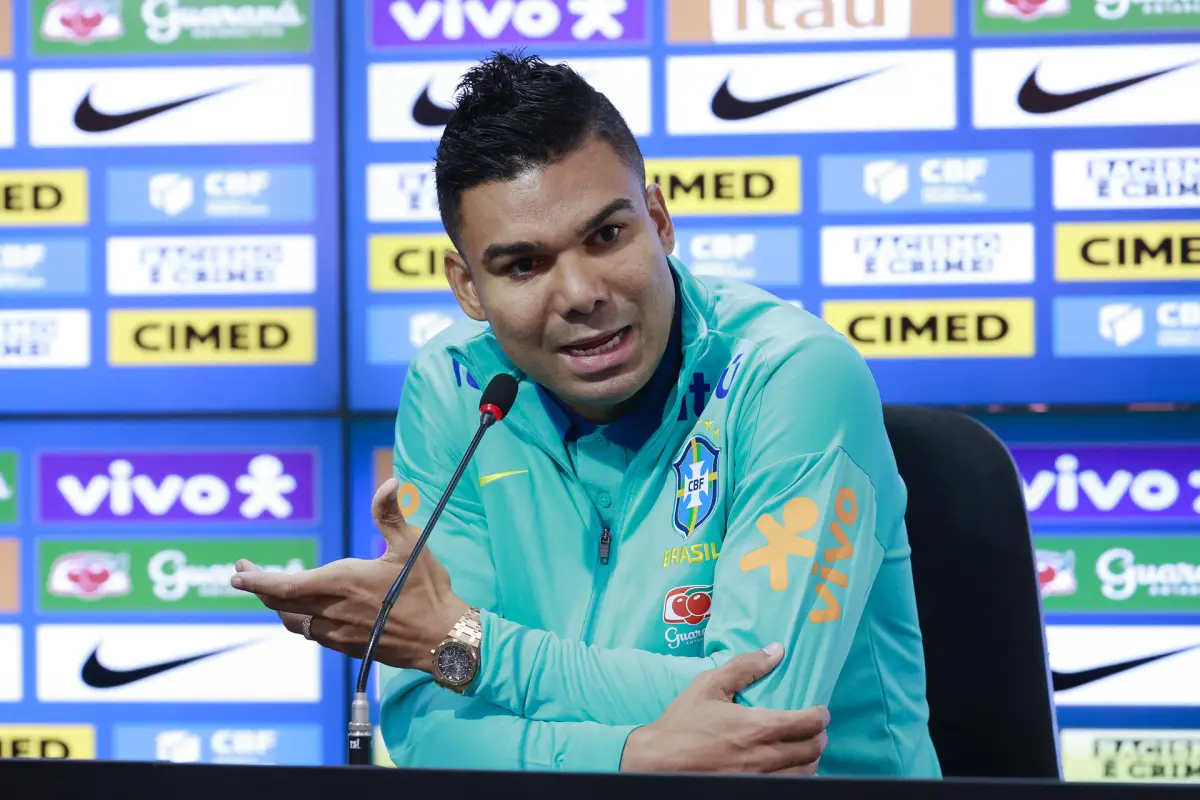 Conferencia de prensa de Casemiro con la Selección de Brasil - EFE