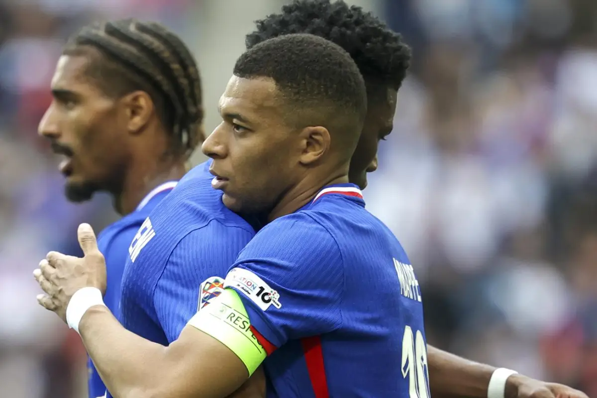 Celebración de Kylian Mbappé ante Alemania - EFE