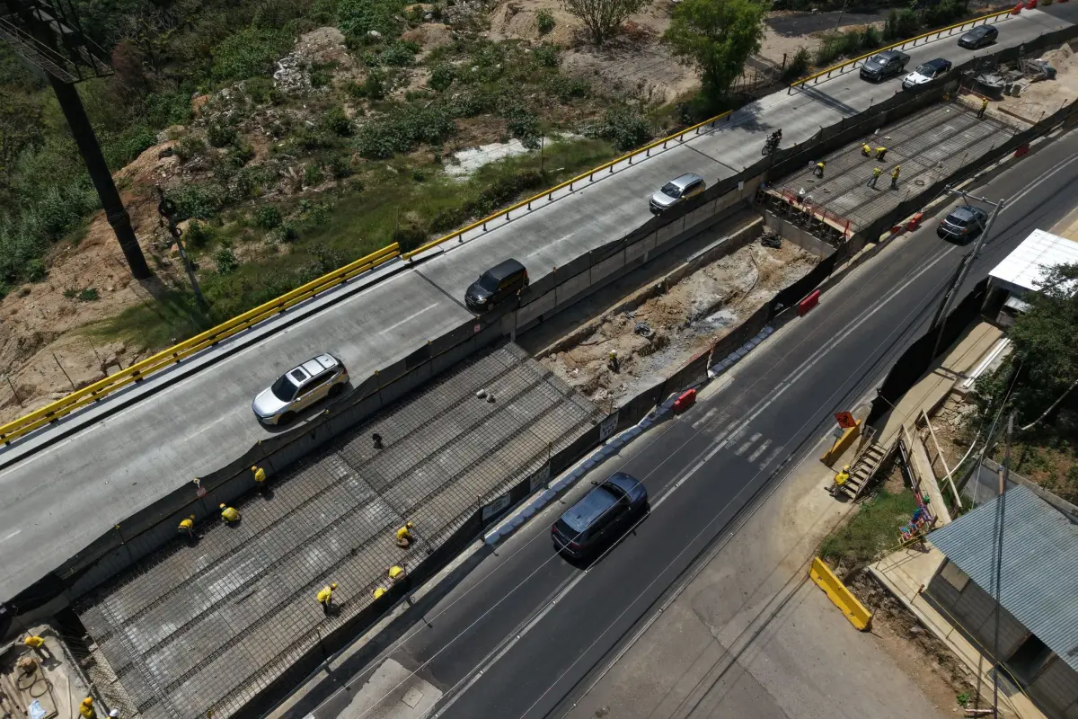 Este es el tramo carretero donde se ejecutan los trabajos viales del km. 11.5 de la ruta a El Salvador., CIV