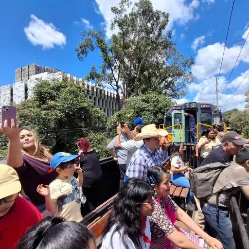 El Festival Ferrocarrilero incluyó tres recorridos por el centro de la Ciudad de Guatemala. ,Álex Meoño.