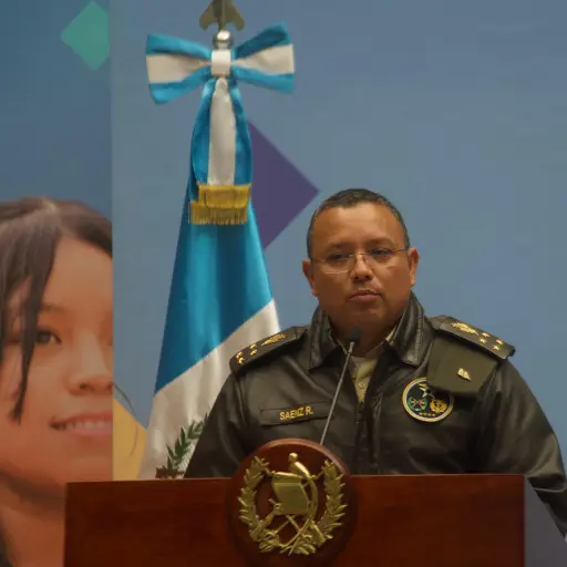 El ministro de la Defensa, Henry Sanez, explica las acciones del Ejército durante una conferencia en el Palacio Nacional. ,Omar Solís/Emisoras Unidas