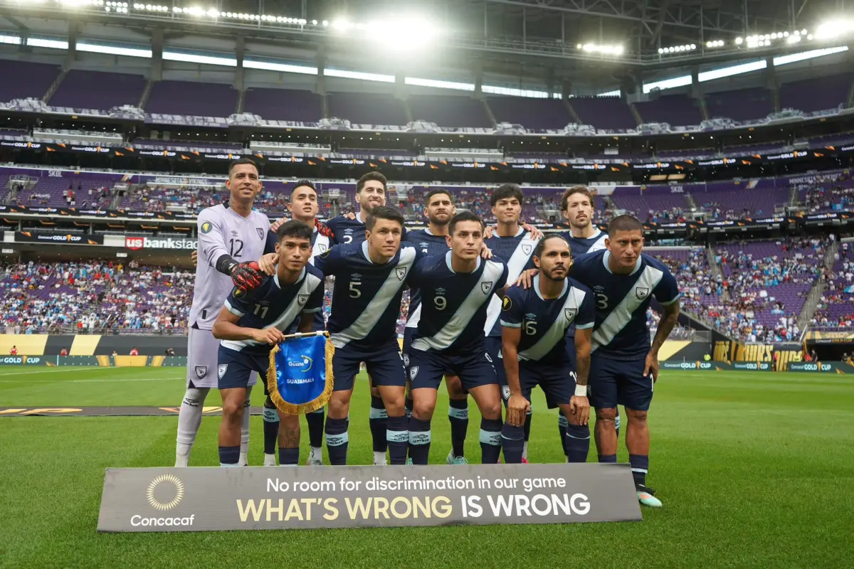 Once de Guatemala ante Canadá en la Copa Oro 2025 - FFG