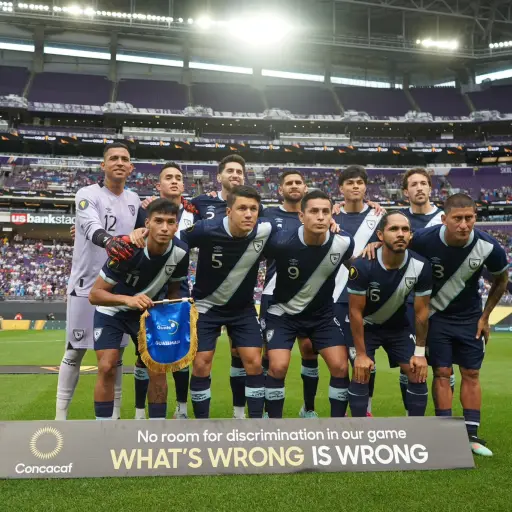 Once de Guatemala ante Canadá en la Copa Oro 2025 - FFG