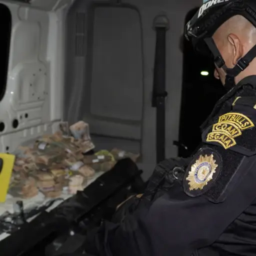 Dinero oculto en un camión  ,PNC