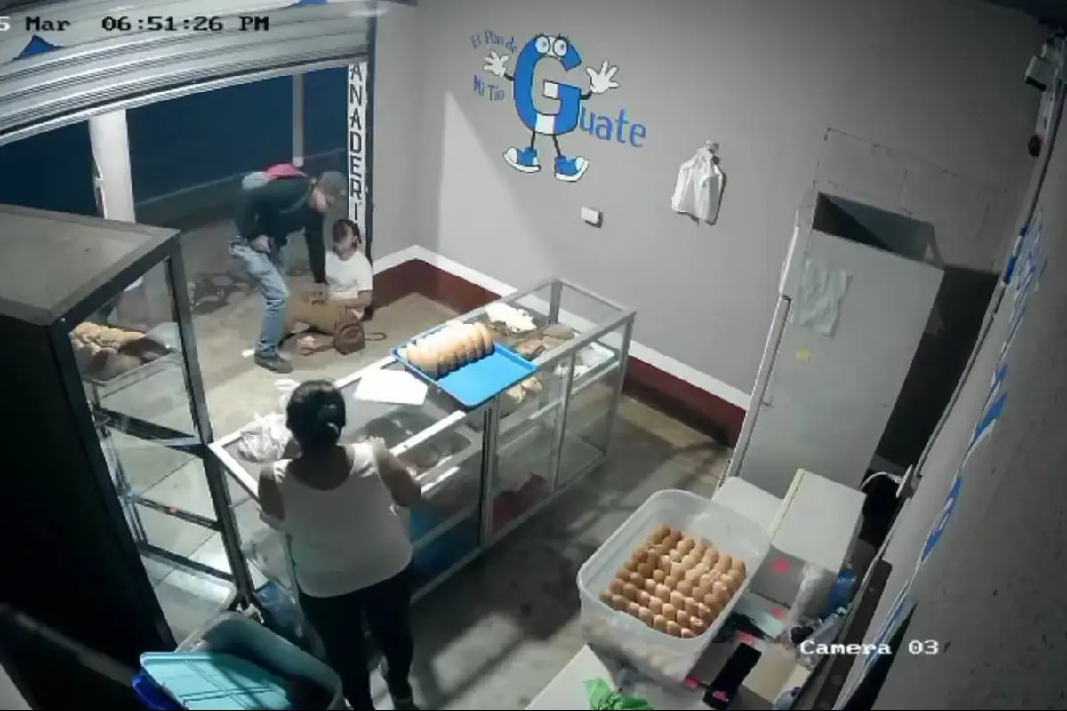 Asalto en panadería. , Captura de pantalla video X.