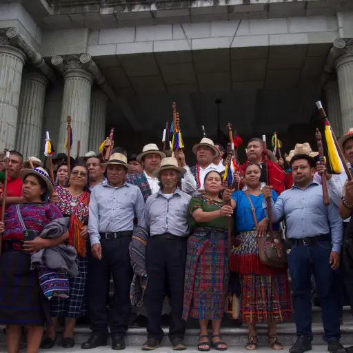 Autoridades indígenas guatemaltecas llaman a respetar su representación y defienden territorios. ,Omar Solís 