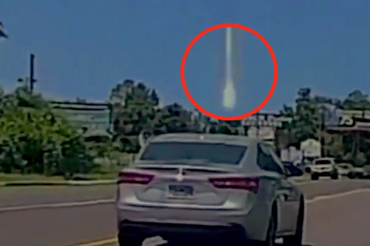 Bola de fuego captada en EE. UU., Captura de pantalla video X.