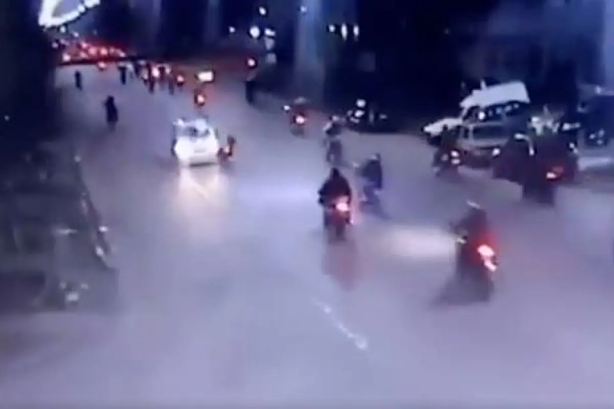 Brutal accidente en Villa Nueva , Captura de pantalla video X.