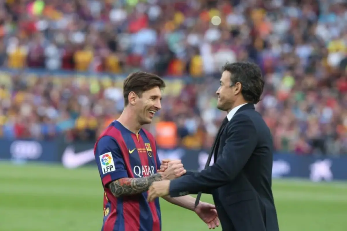 Messi y Luis Enrique en la temporada 2014/15 - Diario AS