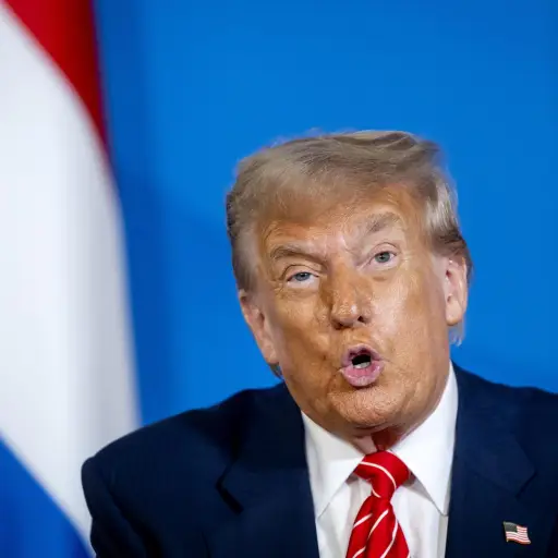 Donald Trump en La Haya ,EFE