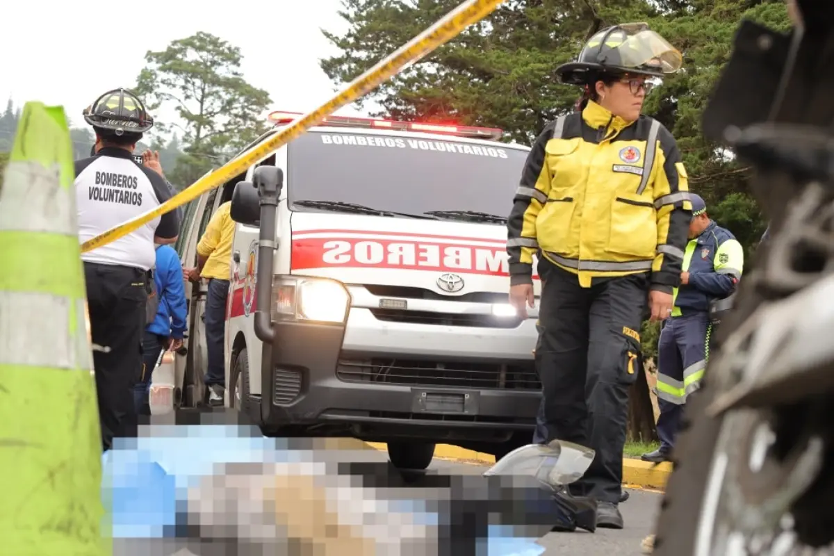 Ataque armado deja un hombre fallecido en zona 16, Bomberos Voluntarios. 