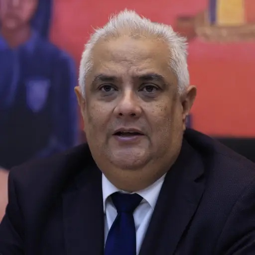  El director del la Oficina de Derechos Humanos del Arzobispado (ODHAG), Nery Rodenas, habla en una rueda de prensa este miércoles, en Ciudad de Guatemala (Guatemala). ,Foto EFE