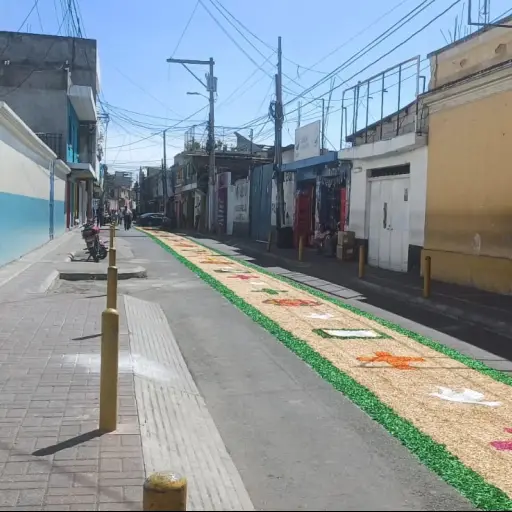 El cierre de calles para estas actividades es una tradición en Villa Nueva. ,Archivo.
