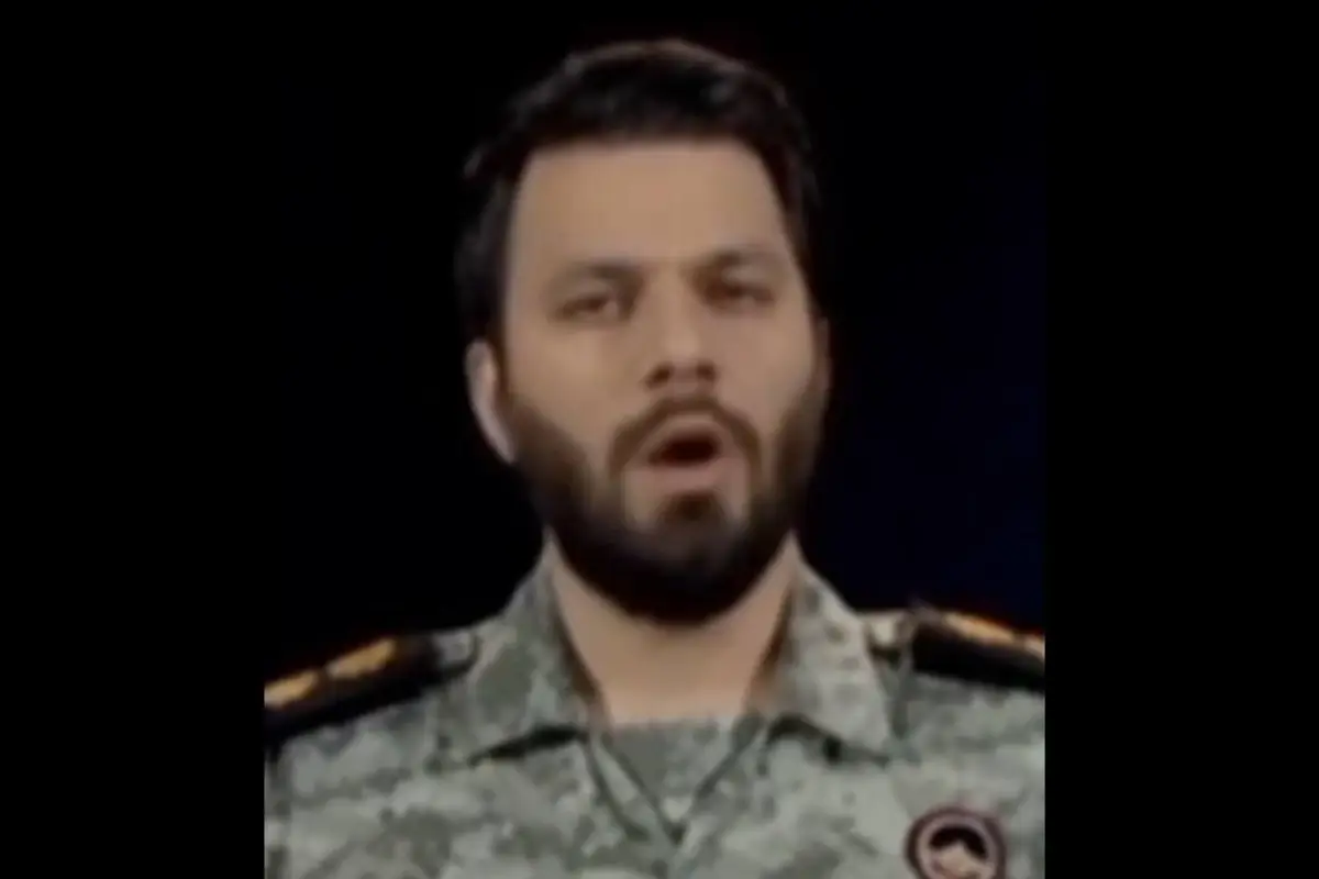 Teniente coronel Ebrahim Zolfaghari, portavoz de Comando Unificado de Operaciones Khatam al-Anbiya, Captura de pantalla de la red social X