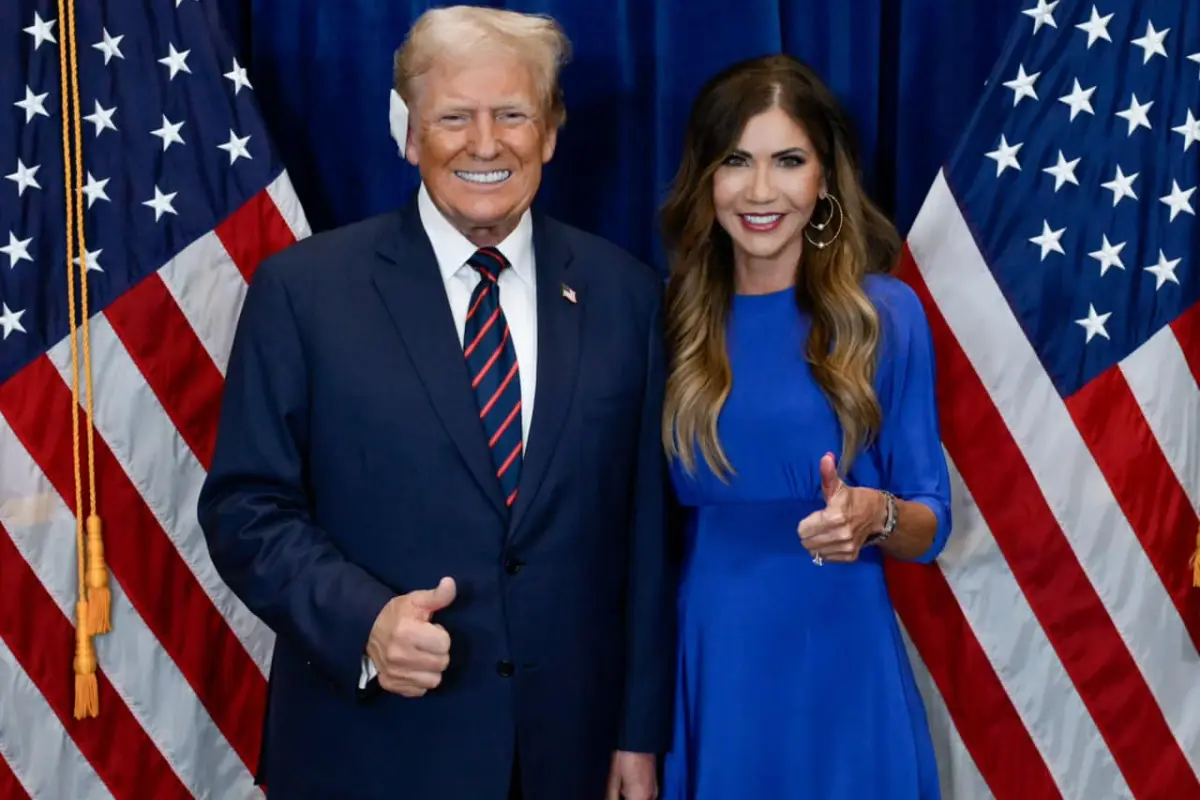 La secretaria de Seguridad Nacional de Estados Unidos, Kristi Noem., Kristi Noem/Redes sociales. 