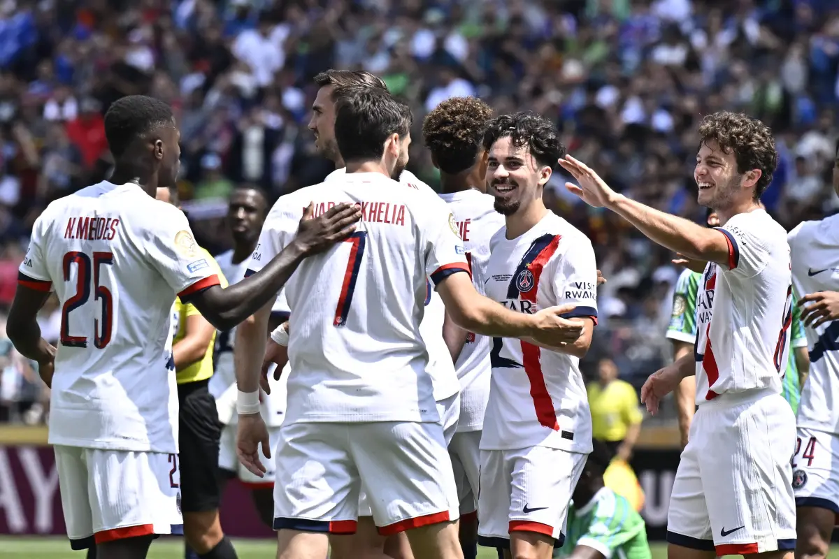 Celebración del PSG ante Seattle Sounders - PSG