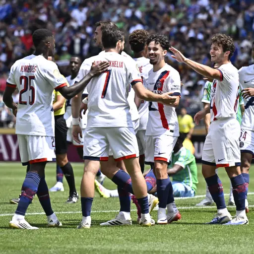 Celebración del PSG ante Seattle Sounders - PSG