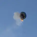 Accidente en globo aerostático  ,Captura de pantalla video X.