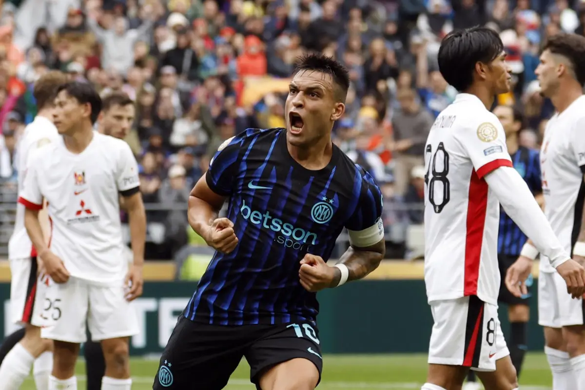 Celebración de Lautaro Martínez ante Urawa Red Diamonds - EFE