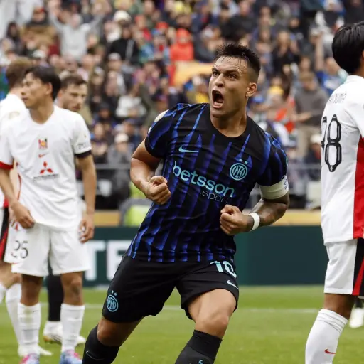 Celebración de Lautaro Martínez ante Urawa Red Diamonds - EFE