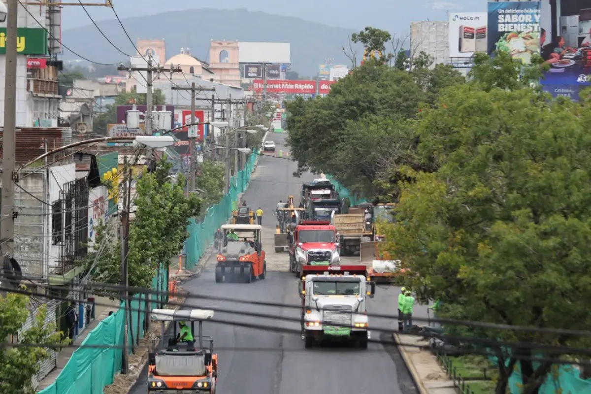 Los trabajos finalizaron en el primer tramo de la Calle Martí. , Municipalidad de Guatemala.