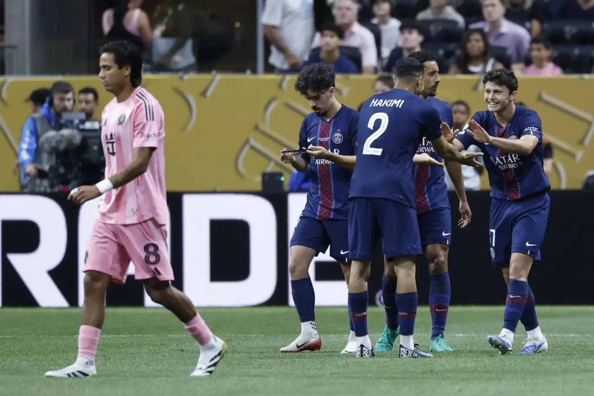 Celebración del PSG ante el Inter Miami - EFE