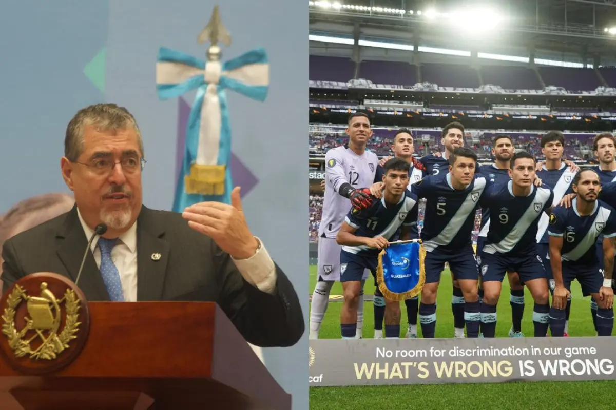 El mandatario Bernardo Arévalo se emocionó con la Selección Nacional de Guatemala., Archivo/Fedefut