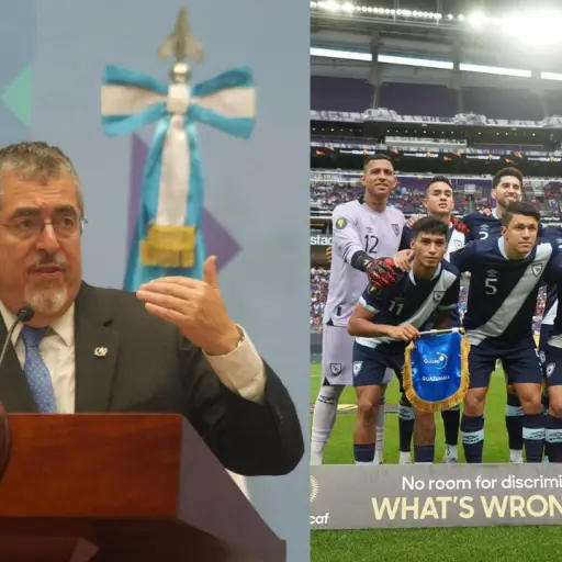 El mandatario Bernardo Arévalo se emocionó con la Selección Nacional de Guatemala. ,Archivo/Fedefut