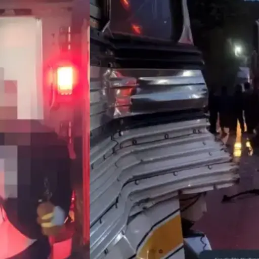 Tráiler y bus con estudiantes colisionan en ruta Interamericana ,