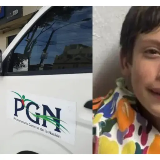 La imagen del menor fue difundida en redes sociales para gestionar la búsqueda de sus familiares. ,