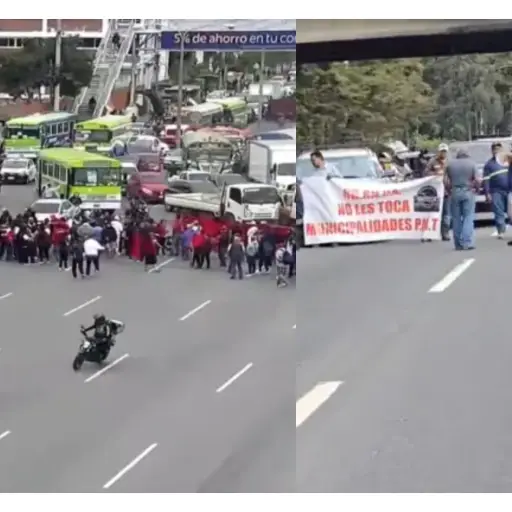 Transportistas y salubristas bloquean la capital y distintas carreteras ,