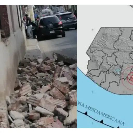 Sismos en Guatemala el martes 8 de julio. ,