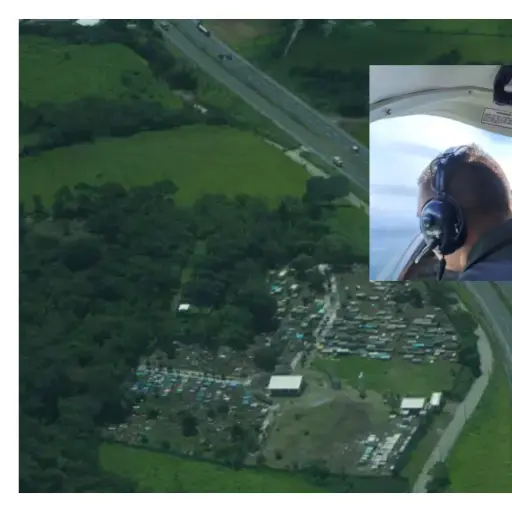 Ejército realiza sobrevuelos para establecer daños por sismos ,