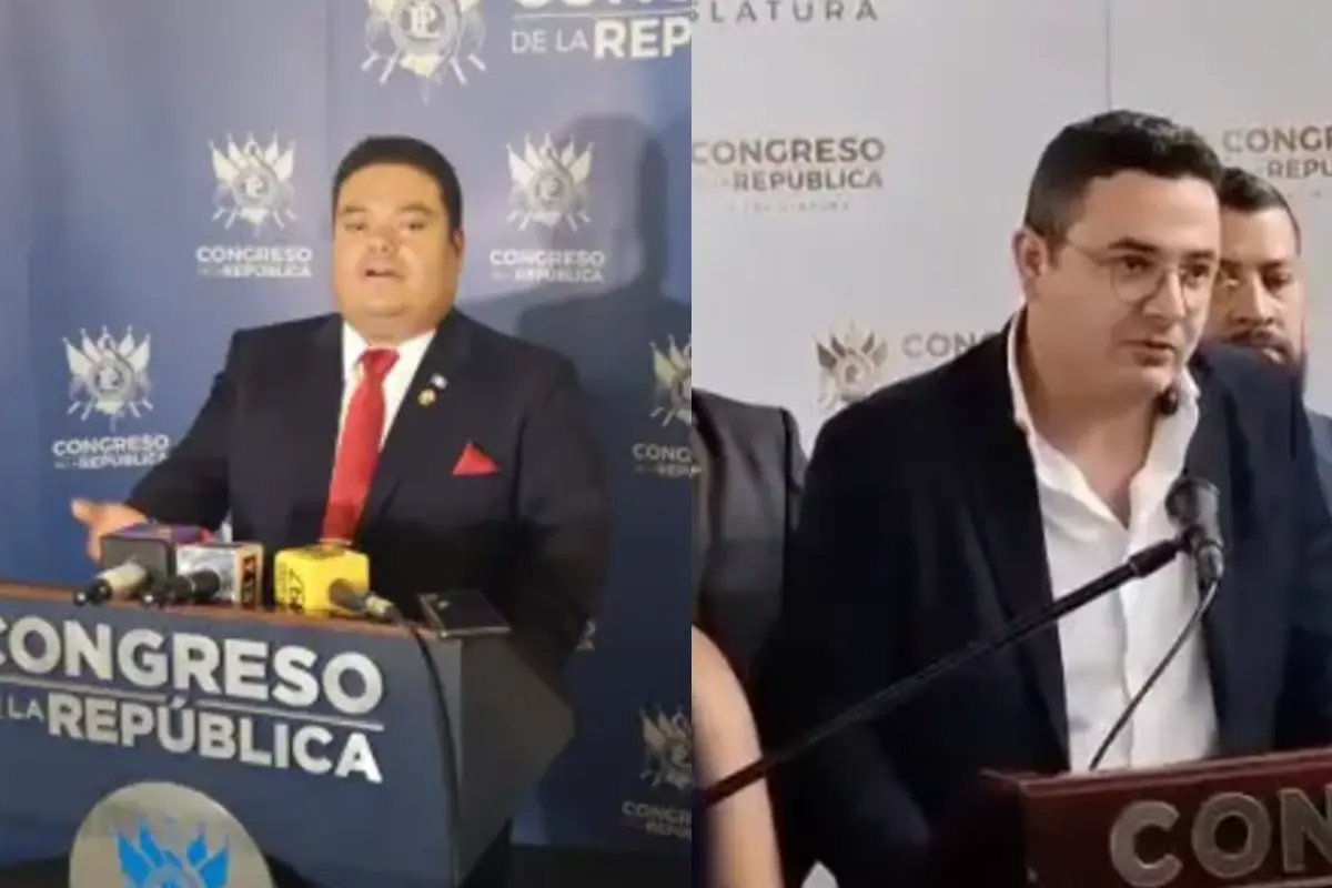 Los diputados Allan Rodríguez y Samuel Pérez., 