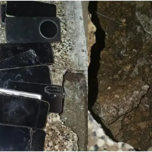 Parte de los objetos decomisados durante la requisa en la cárcel Pavón. ,