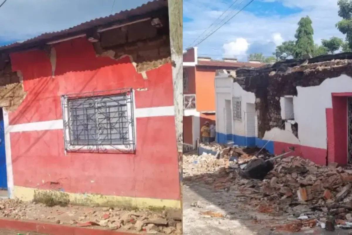 Daños en viviendas en Jutiapa, 