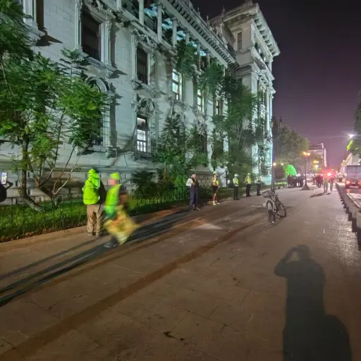 Jornada de limpieza en los alrededores del Palacio Nacional. ,Municipalidad de Guatemala