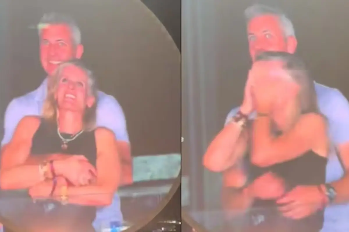 Infidelidad en concierto de Coldplay, Captura de pantalla