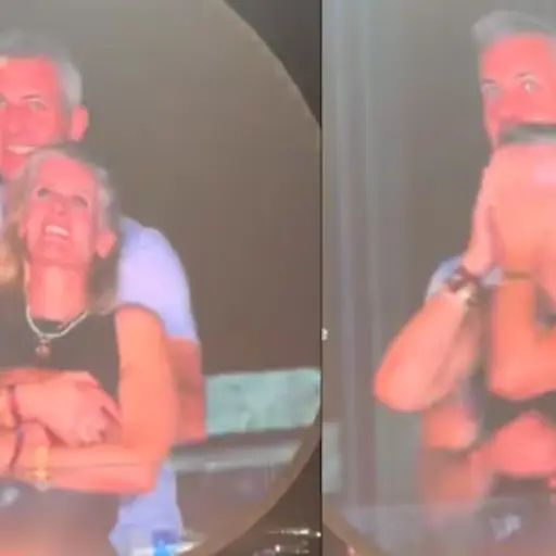 Infidelidad en concierto de Coldplay ,Captura de pantalla