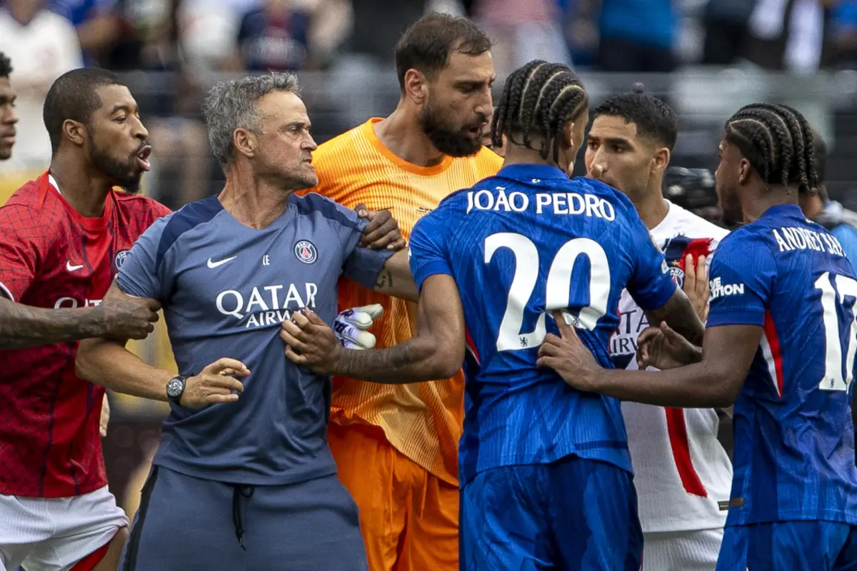 Agresión de Luis Enrique a Joao Pedro - EFE