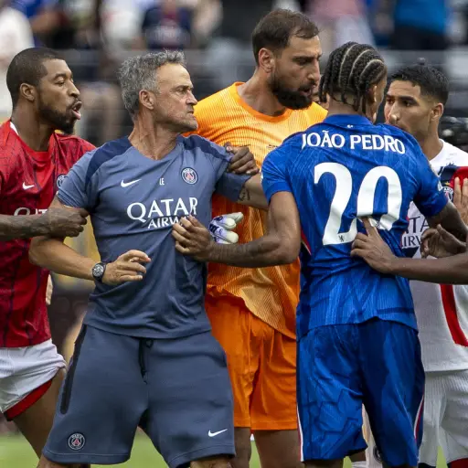 Agresión de Luis Enrique a Joao Pedro - EFE