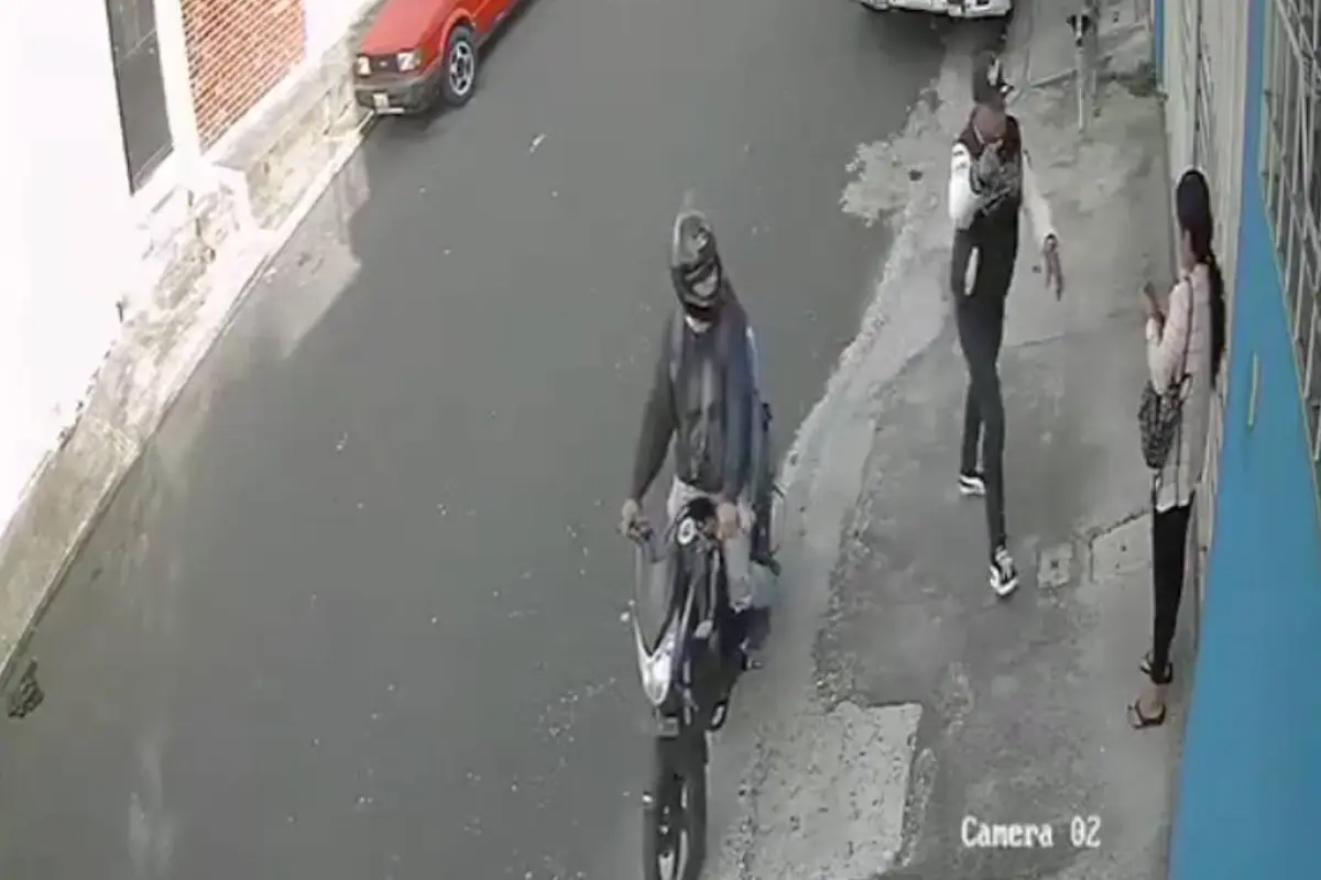 Otro asalto captado en video., Captura de pantalla video X.