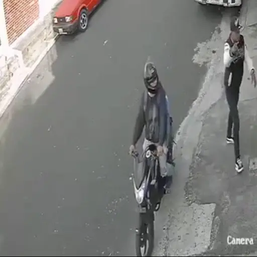 Otro asalto captado en video. ,Captura de pantalla video X.