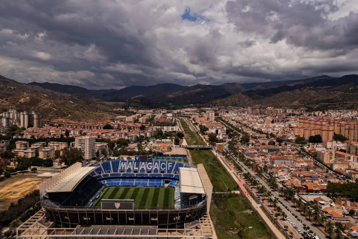 Estadio La Rosaleda, en la ciudad de Málaga, Andalucía - EFE