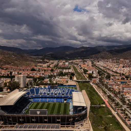 Estadio La Rosaleda, en la ciudad de Málaga, Andalucía - EFE