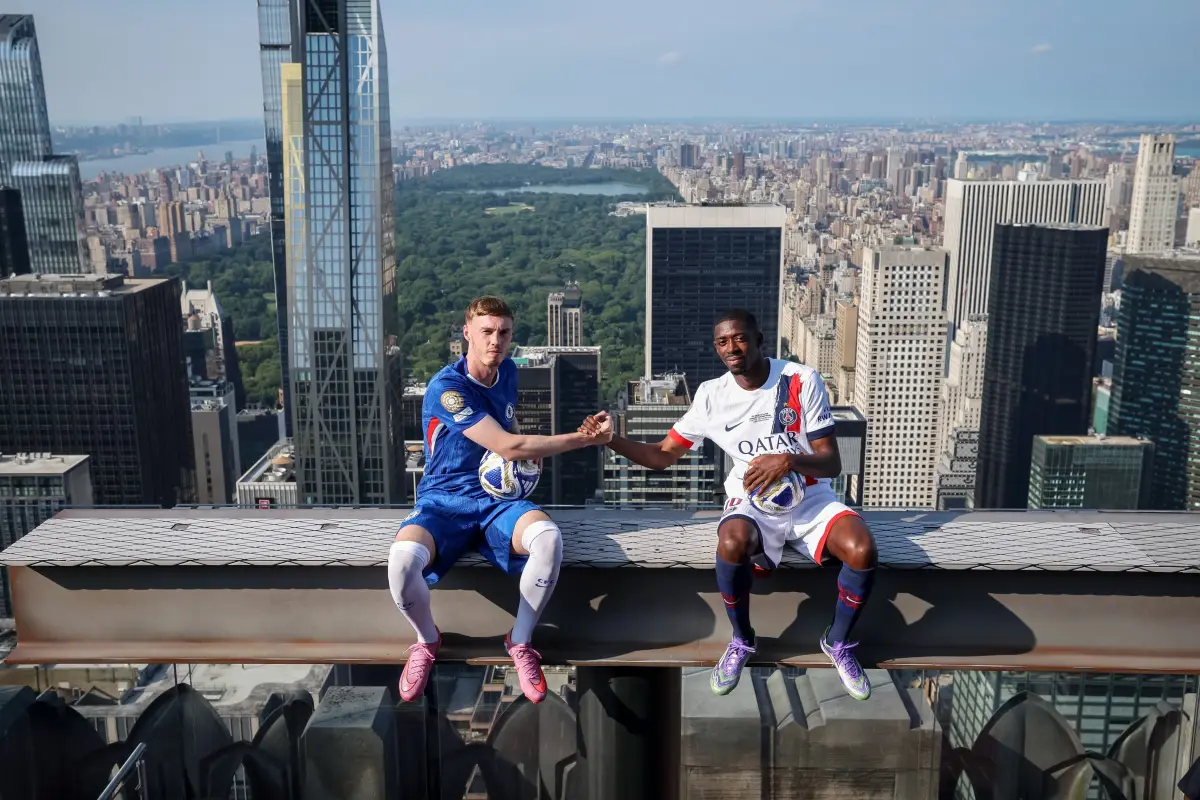 Cole Palmer y Ousmane Dembélé reviven icónica foto en Nueva York - DAZN