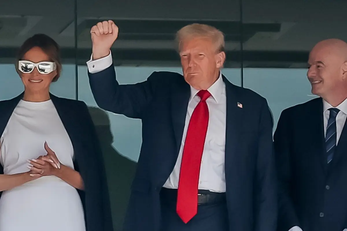 Donald Trump durante la final del Mundial de Clubes de la FIFA 